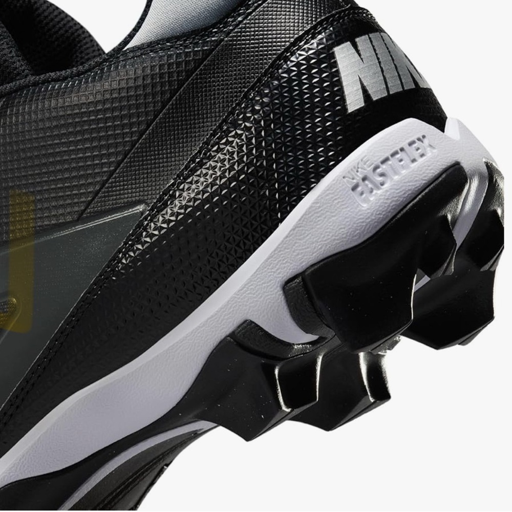 New Nike Men’s Alpha Menace 4 Shark Football Cleats Black White Size 11.5 - Picture 9 of 11